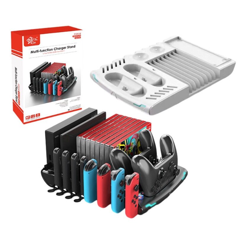 Đế Sạc Cho Nintendo Switch OLED Đế Sạc Bộ Điều Khiển Joy-Con Đế Lưu Trữ Cho NS Switch Phụ Kiện Joycon