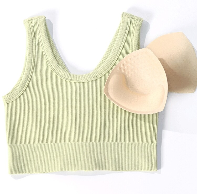 SUPERFLOWER Sport-BH mit Reißverschluss vorne und abnehmbaren Polstern, Yoga-Unterwäsche, stoßfestes Oberteil, hohe Sport-Fiess-Weste für Damen_voghion.com