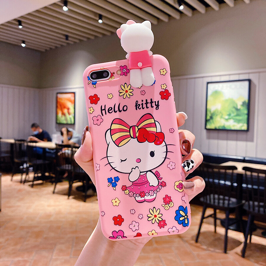 For Xiaomi Redmi Note 8 Redmi Note 8 Pro Redmi Note 9 Pro Redmi Note 9s Mi 9T Mi 9T Pro Mi 7 Mi 8 Mi 9 Mi 10 Mi 10 Pro Mi CC9e Mi A3 Redmi Note 9 Pro Max Redmi K20 K30 Cartoon Hello Kitty Top Doll Phone Case Soft Silicone Cute Protection Cover