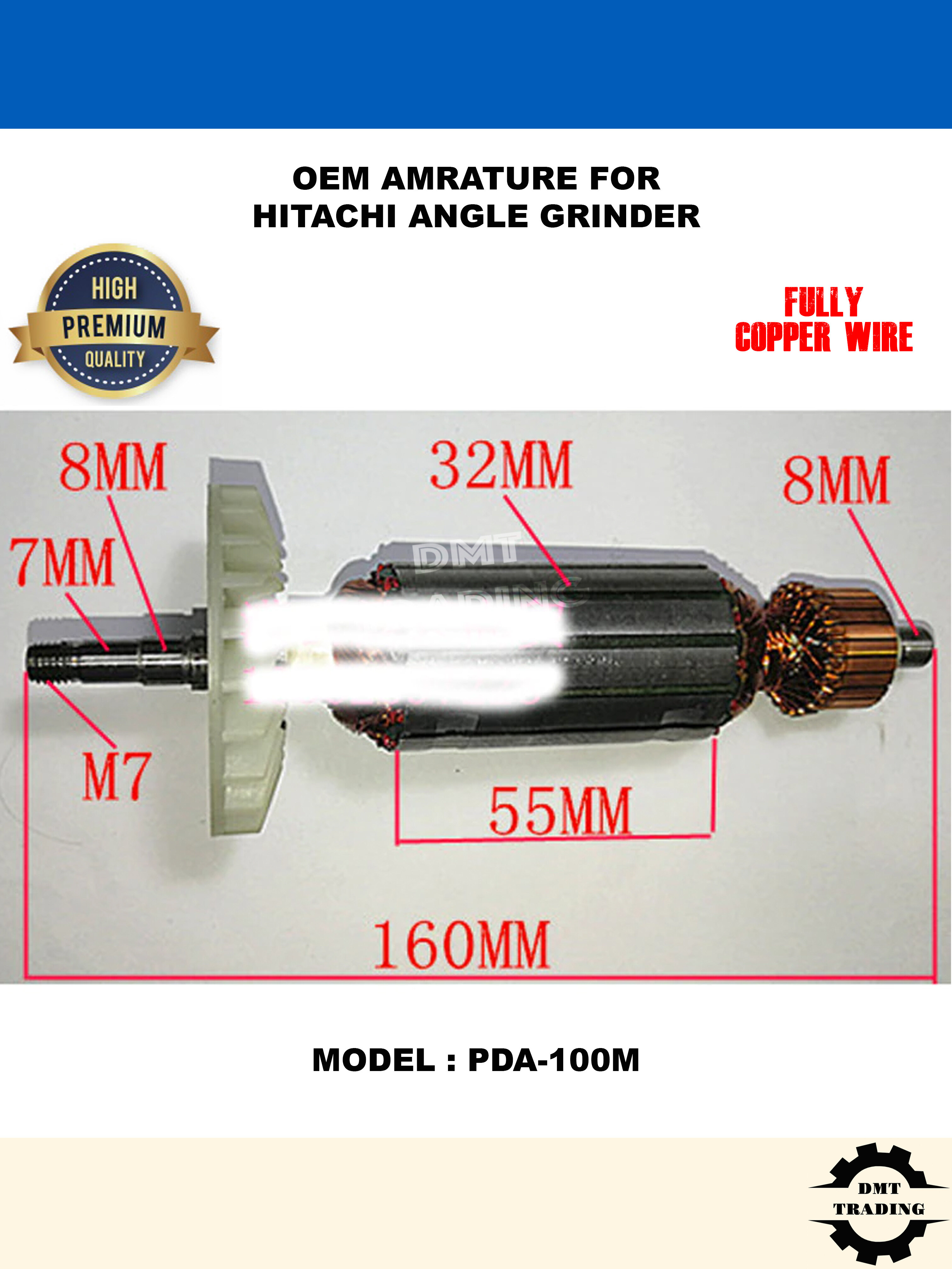 OEM Hitachi/ Hikoki Armature Spare Part for Power Tools PDA100D/PDA100M