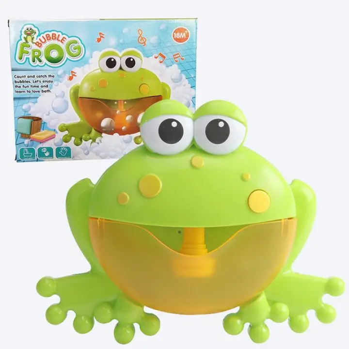 bath time bubble frog