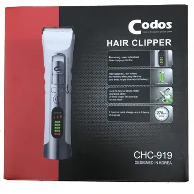 Codos 919 Professional Rechargeable Cordless Hair Trimmer Clipper CHC-919