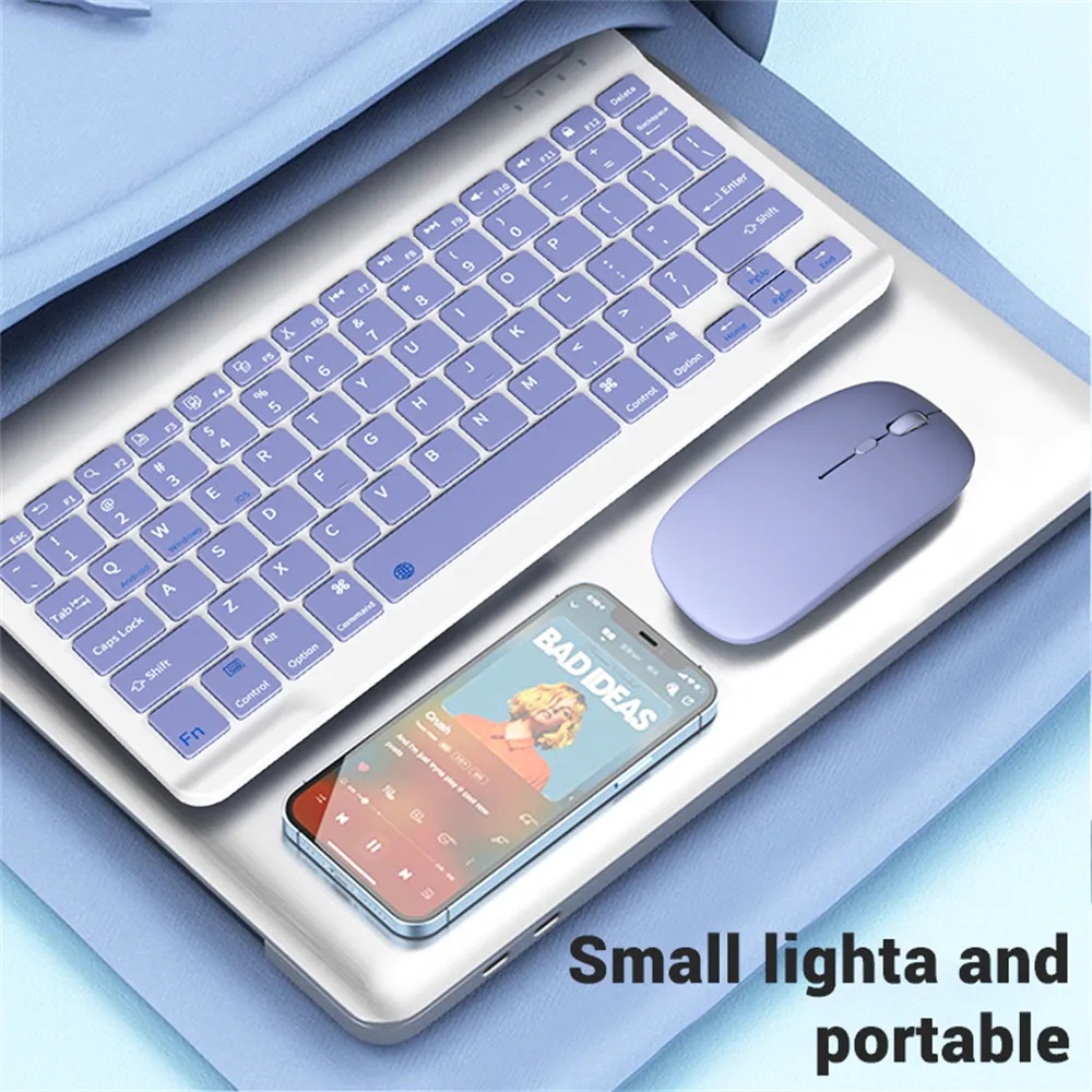For Amazon Fire HD 10 Plus 2021 2017 2019 HD 8 Plus 2022 2020 7 6 HDX 8.9 Wireless Keyboard Bluetooth Keyboard and Mouse Portable Keyboard Mouse