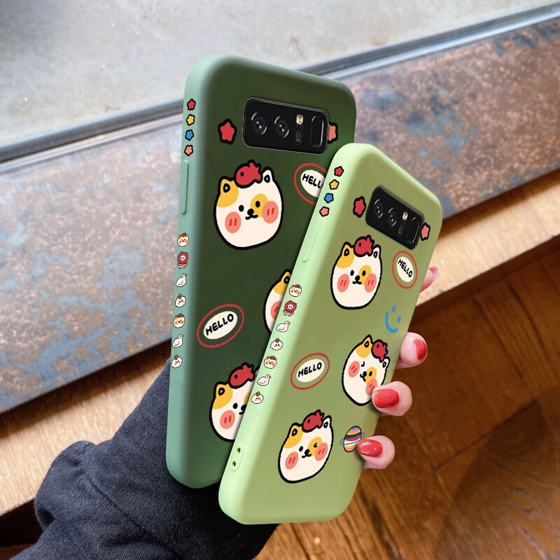 For Samsung galaxy Note 10 Note 10 LITE Note 10 PLUS Note 20 Note 20 ULTRA Note 8 Note 9 Case with funny cartoon duck shockproof soft thin Back Cover Liquid Silicone Pattern Camera Full Lens protector cases phone casing