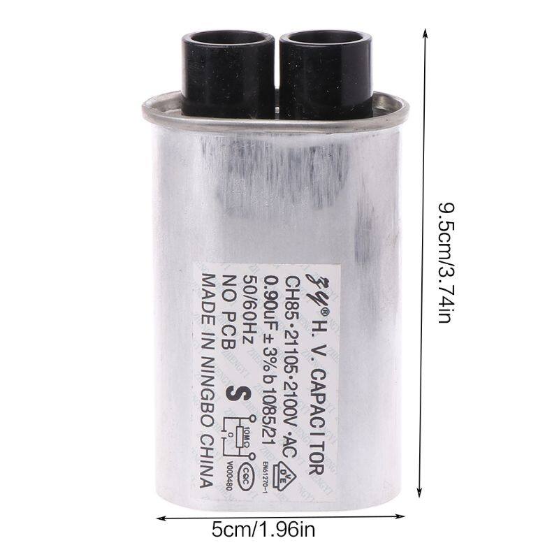 AC 2100V Microwave Oven High Voltage HV Capacitor 0.90μF Universal