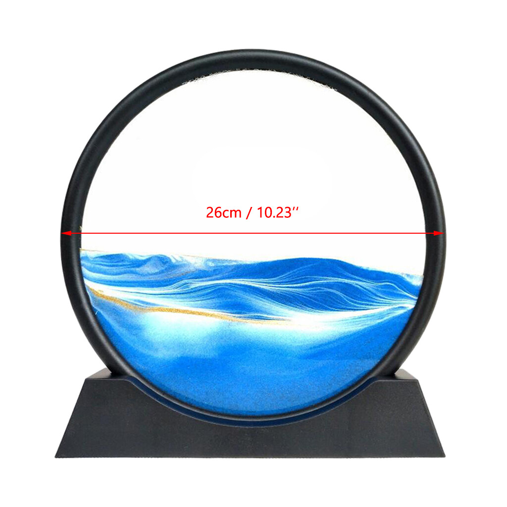 Baoblaze Moving Sands Art Picture 3D Dynamic Deep Sea Sand-scape