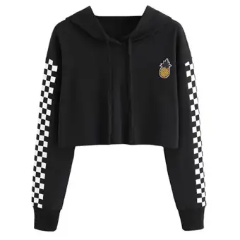 lazada crop top hoodie