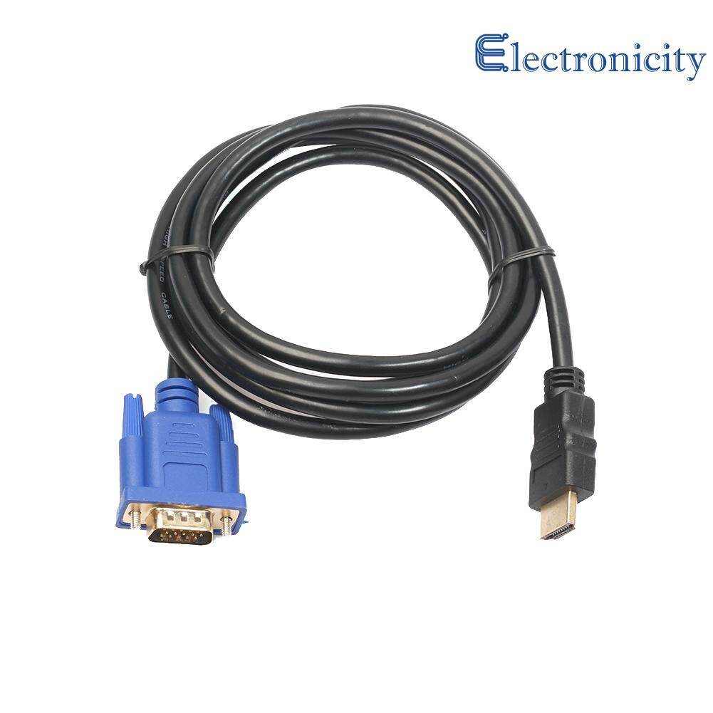 HDMI Gold Male To VGA HD Male 15Pin Adapter 1080P Converter Cable 6FT