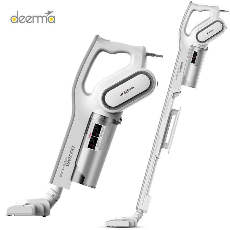 Deerma DX700 cordless Household Vacuum Cleaner 2 in 1 Portable Handheld Strong Suction Vacuum Cleaner Side Spin Vacuum Super Low Noice Singapore
