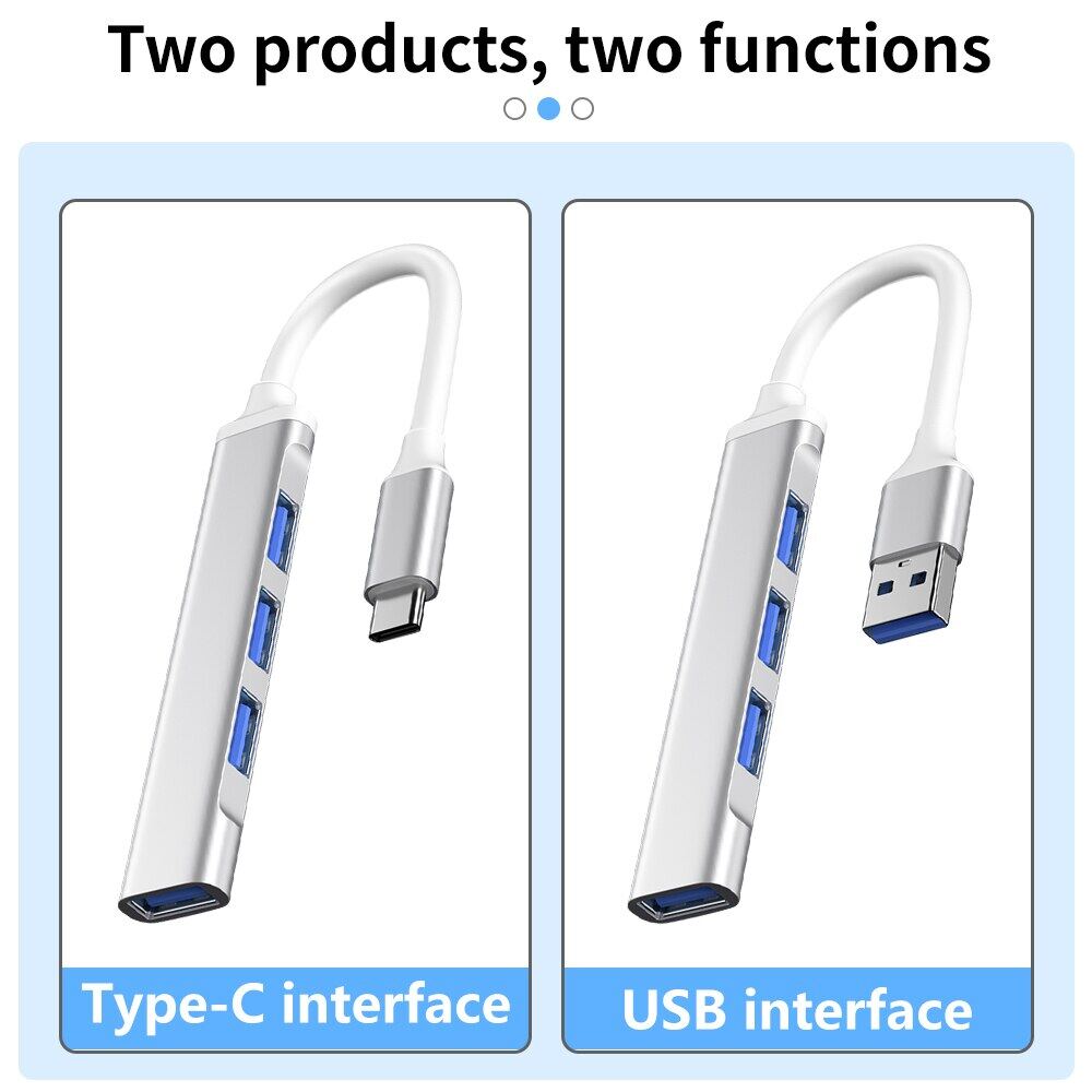 Loại C USB C HUB 3.0 3.1 4 Cổng Đa Splitter Adapter OTG Đối Với Lenovo HUAWEI Xiaomi Macbook Pro...