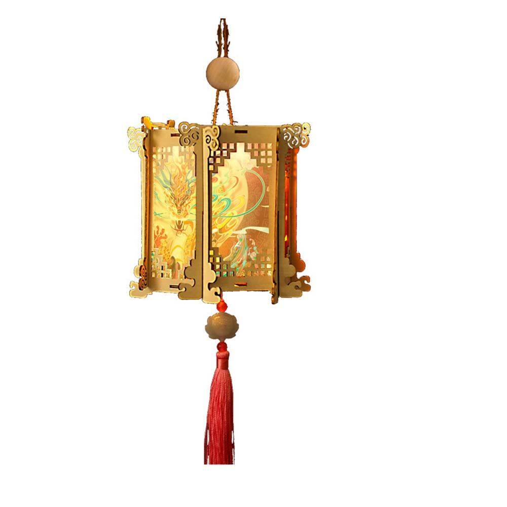 Lồng đèn trung thu long den trung thu cho bé lồng den trung thu XUNJIE Handmade Dễ thương Phát sáng LED Ánh Sáng Với Tua Bunny Shaped Trẻ em của Đồ Chơi Trung Quốc Đèn Lồng Treo Đèn Trung Thu Đèn Đèn Lồng bằng gỗ