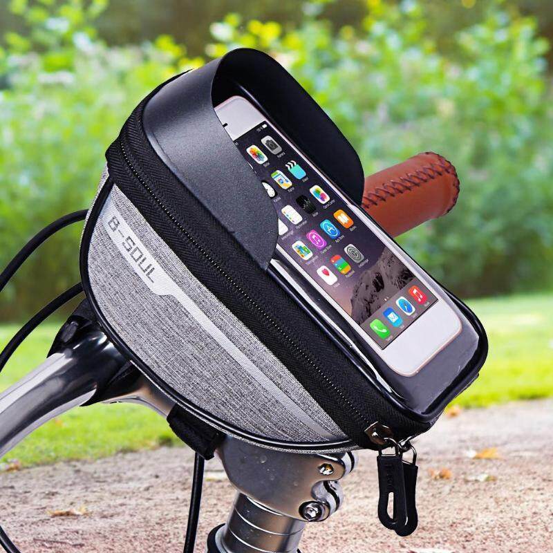 Bike Bicycle Frame Front Handlebar Bag Outdoor Sport Phone Case Touch Screen