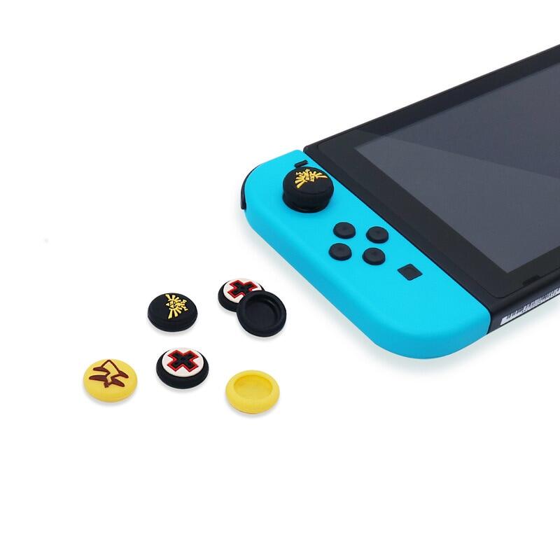 2 cái mềm silicon Thanh nhớ Thumb nút bọc cần điều khiển cho bộ chuyển đổi Nintendo joycon điều khiển tay cầm chơi game có cần gắn điện thoại trường hợp essories cho switch Lite