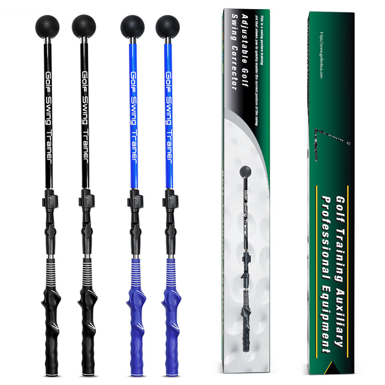 Ghxdryuru Golf Swing Trainer Retractable Ergonomic Comfortable Grip Adjustable Correct Posture Golf Telescopic Swing Stick Golf Sports