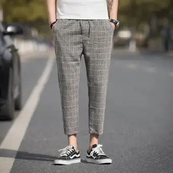 plaid pants casual