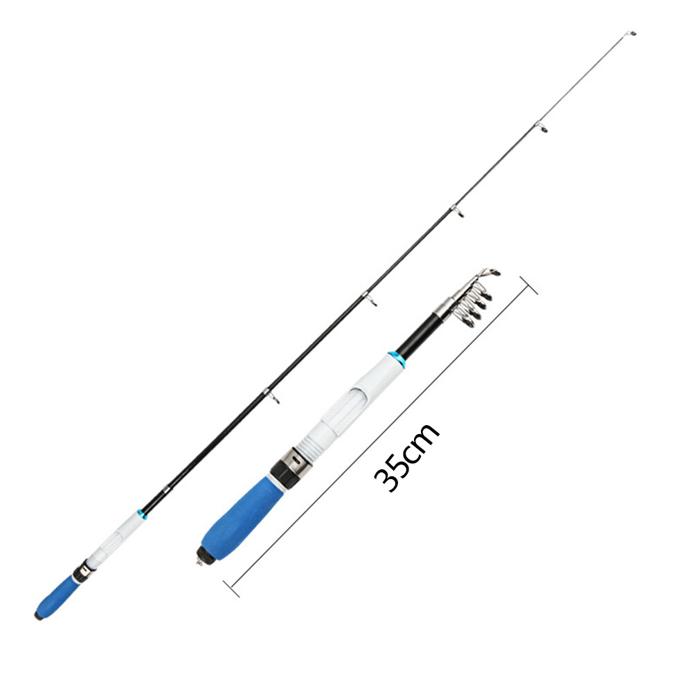 Nas portable short mini sea pole 1.0 m/1.2 m/1.5 m/ 1.7 m/1.9 m glass fiberglass fishing rod fishing gear