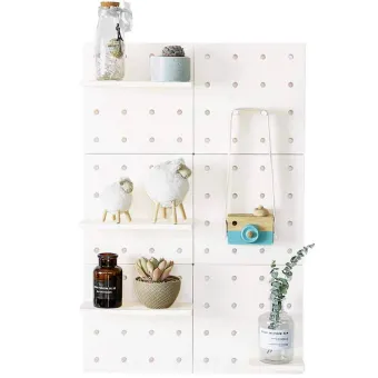 Wall Mounted Plastic Organizer Display Holder Modern Hole Board Wall Mounted Plastic Organizer Display