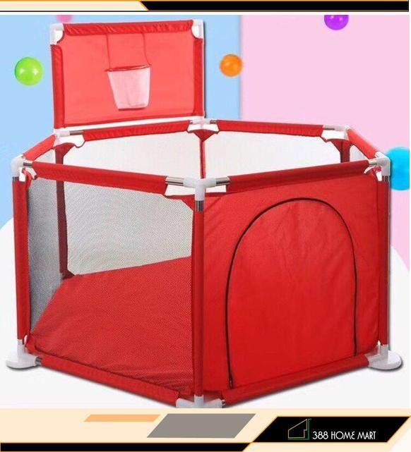 【READY STOCK】150CM Stainless Steel Baby Portable Hexagon Baby Safety Play Fence Playyard Playpen