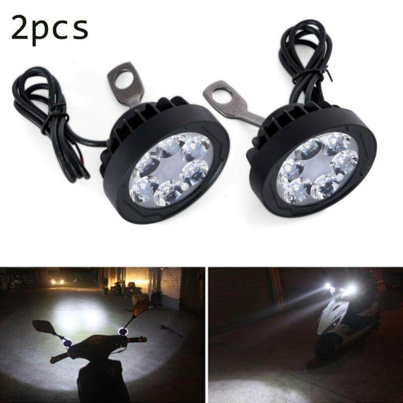 Đèn Pha Xe Máy Chống Bụi, Chống Nước, 2 Chiếc/Bộ, Đèn Sương Mù Điểm Sáng Cao, Đèn Pha Trước Chống Gỉ, 6 Đèn LED 12V-85V