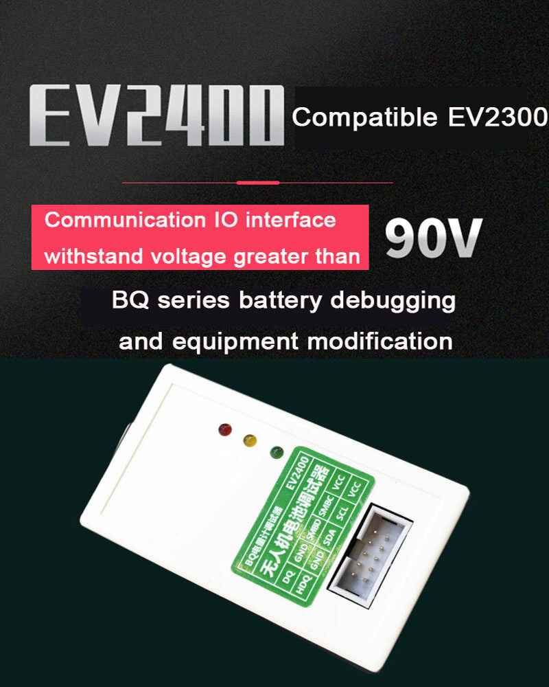 ⭐EV2400 Battery Metering Chip Programmer UAV Battery Debugger Compatible With EV2400 EV2300 For TI Voltmeter Chip Writing Tool