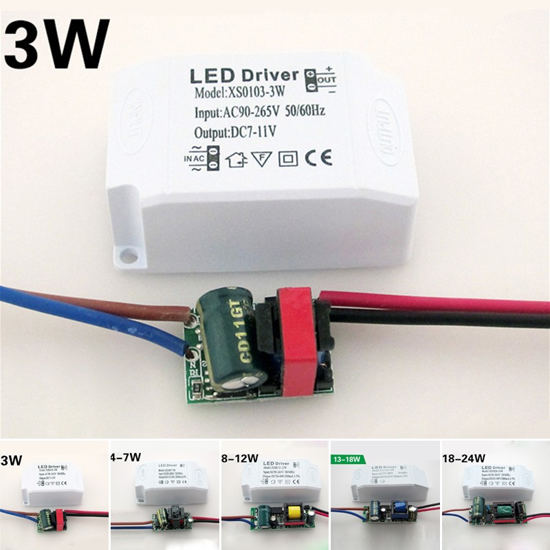 Replace LED Driver Tin Lantern series AC90~265V 3~24W Supply Adapter Accessories Brand New