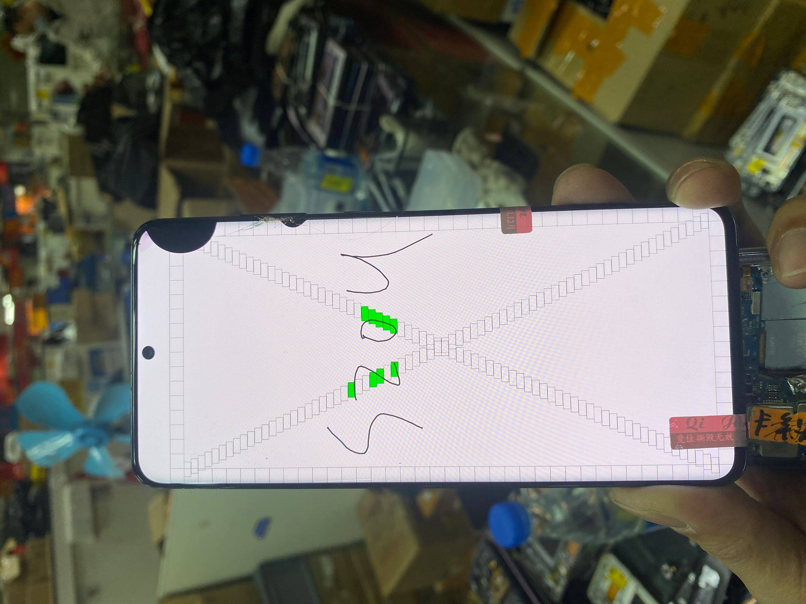 Bluesky original broken lcd with dot for samsung galaxy s20 ultra g988 g988f g988b/ds amoled display touch screen lcd display with frame screen