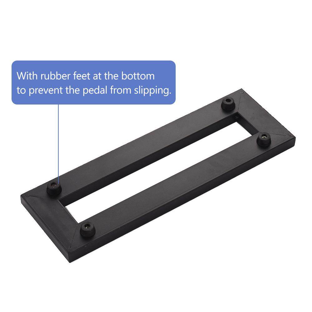 Guitar Effect Pedal Board Holder Pasting Plate with Fastening Tapes Cable Tie Patch