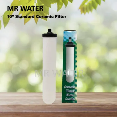 10" Standard Ceramic Water Filter Candle 0.9 micron- Short Mount / Long Mount