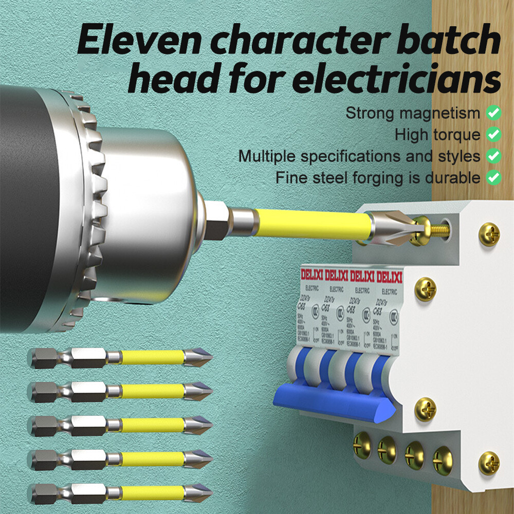 Voktta Kính thiên văn phần an toàn Bit Cross Screwdriver Bit Hex Shank Screwdriver Bit