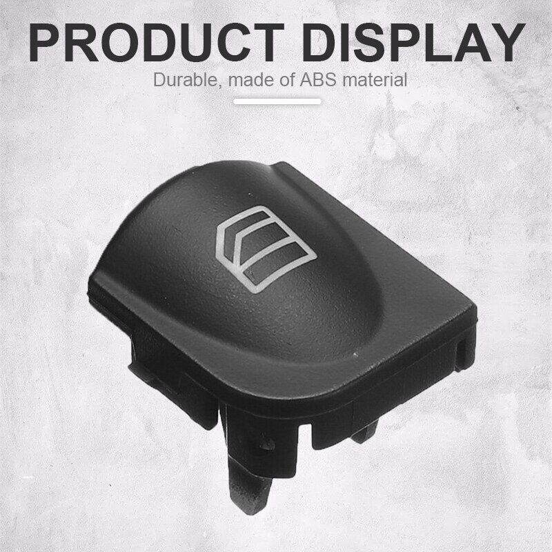 Left+Right Car Window Windshield Control Power Switch Black Button Cover A2038210679 For Mercedes Benz W208 W203 C CLK