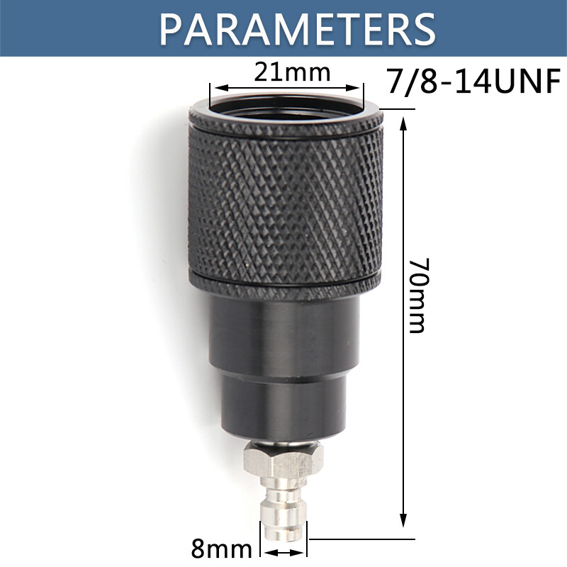 7/8-14UNF Female Thread PCP Condor Refill Adapter Hand Pump High Pressure Valve 8mm Fill Adaptor 40mpa Quick Disconnect