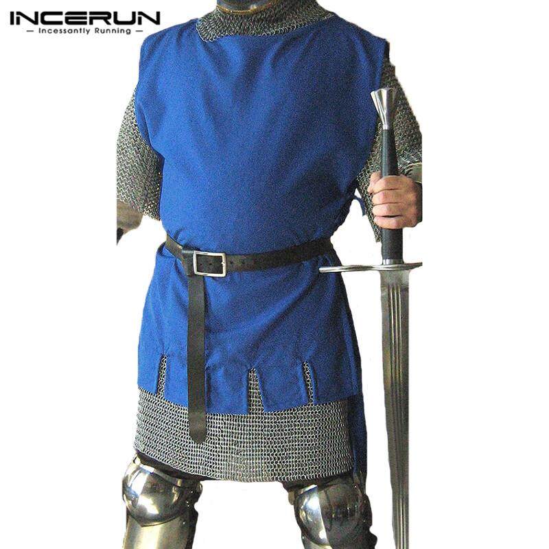 INCERUN Mens Deluxe Robin Hood Peter Pan Medieval Fancy Dress Costume Adult Outfit