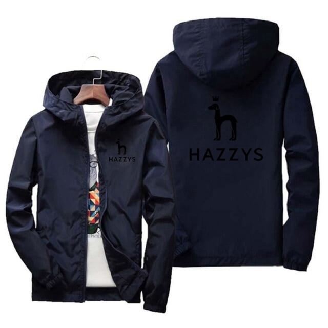 The New HAZZYS Brand Men's Spring Jacket Zipper Casual Hooded Bomber Jakcet Fashion Trench Jacket For Men