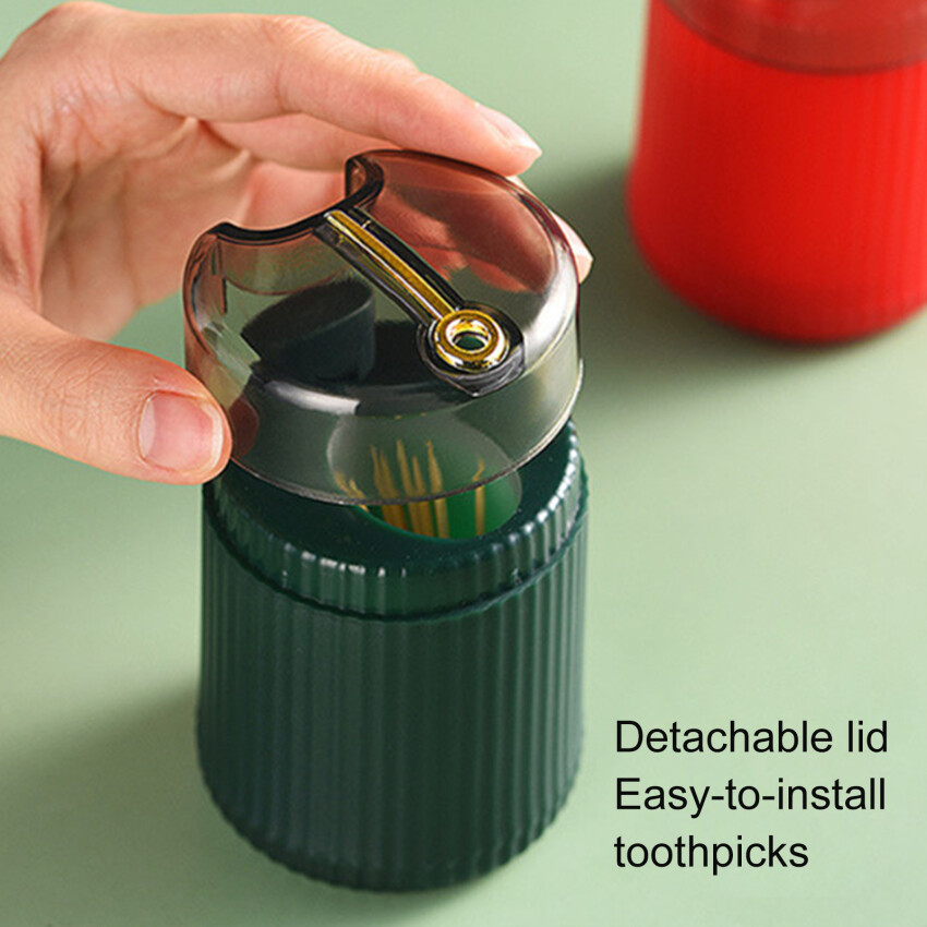Modern Simple Pop-Up Toothpick Box Creative Press Type Automatic Pop-Up Toothpick Can Household Convenient Toothpick