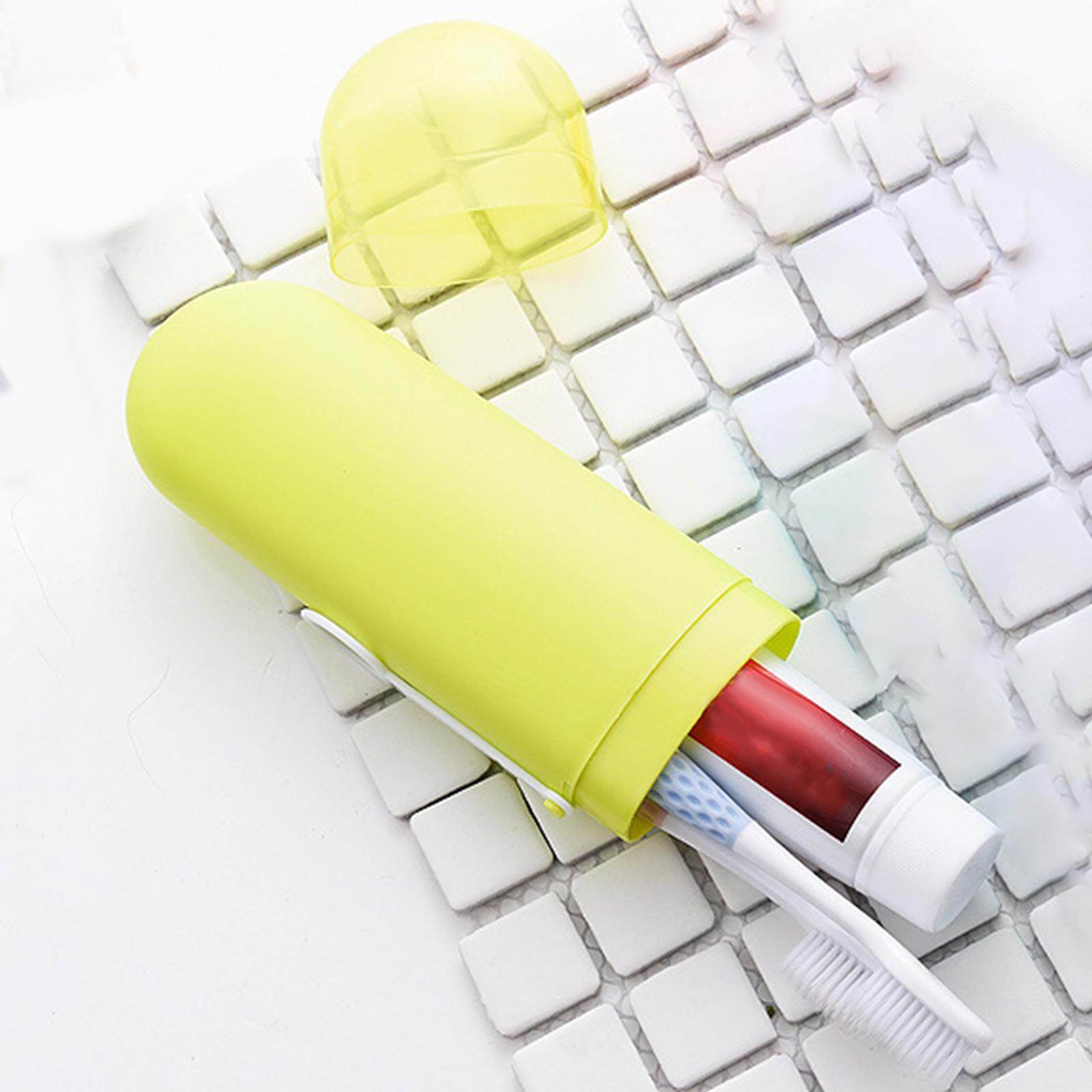 Blesiya Travel Toothbrush Case Durable Dustproof Transparent Cover for Toothpaste