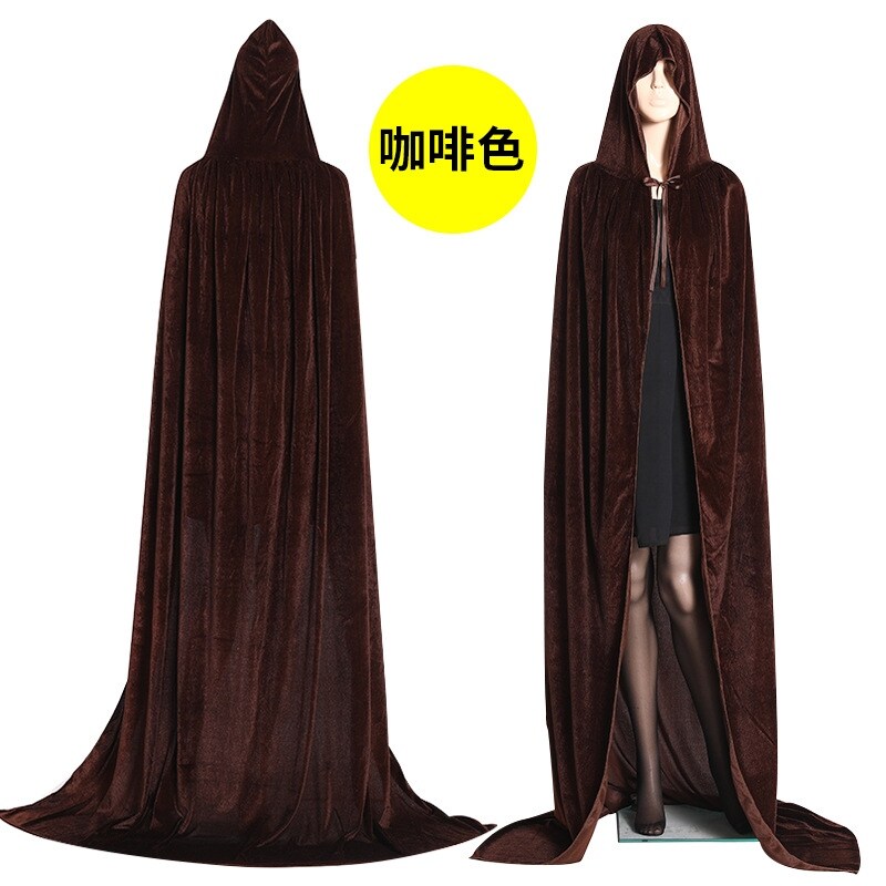 Halloween costumes adult black cloak cloak wizard robe death vampires ...
