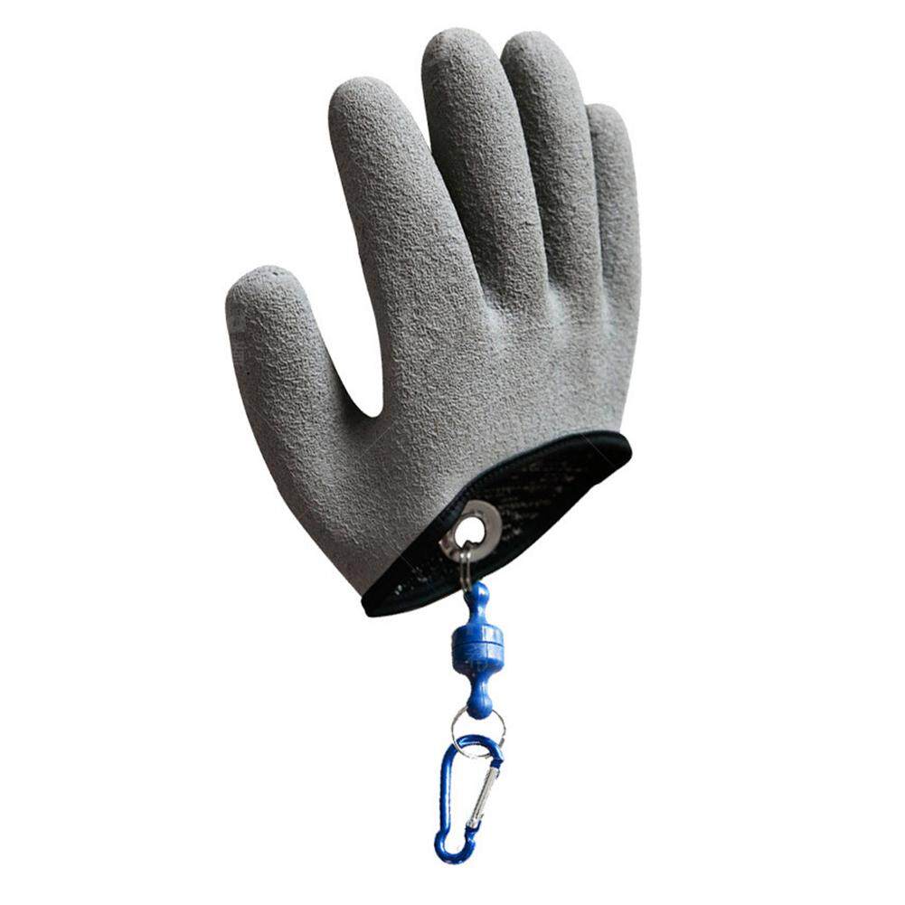 Waterproof Fishing Left Right Hand Fishing Gloves Anti-Slip with Magnet Release