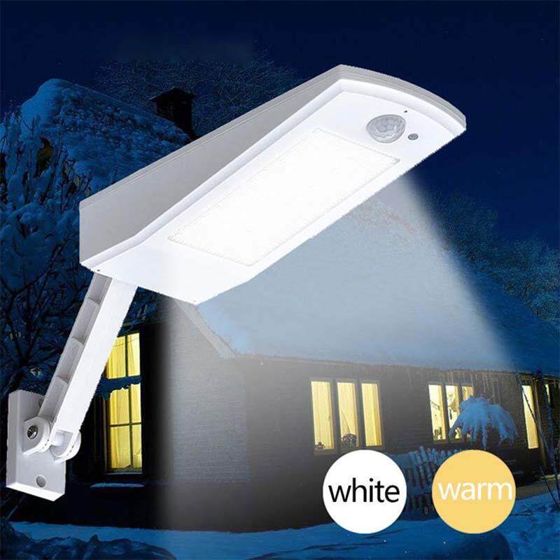 Solar LED Motion Sensor Wall Light Adjustable Angle Outdoor Landscape Lamp