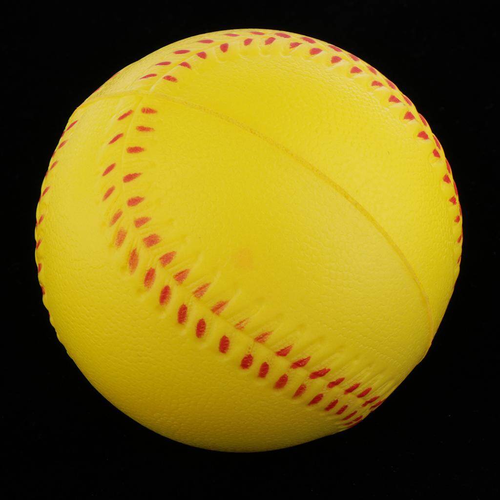 Baoblaze Pitcher's Soft Training Softball, PU Foam Yellow Baseball Ball for Practice - Durable and Practical