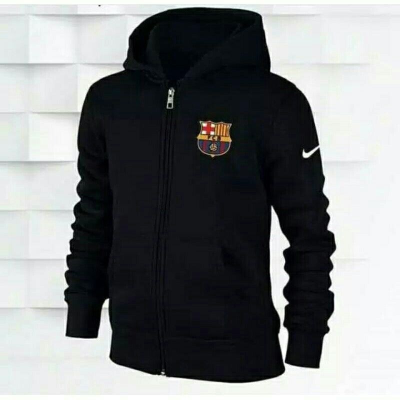 Hoodies jacket for men long sleeve for men barca zipper hoodie jacket// barcelona football club hoodie