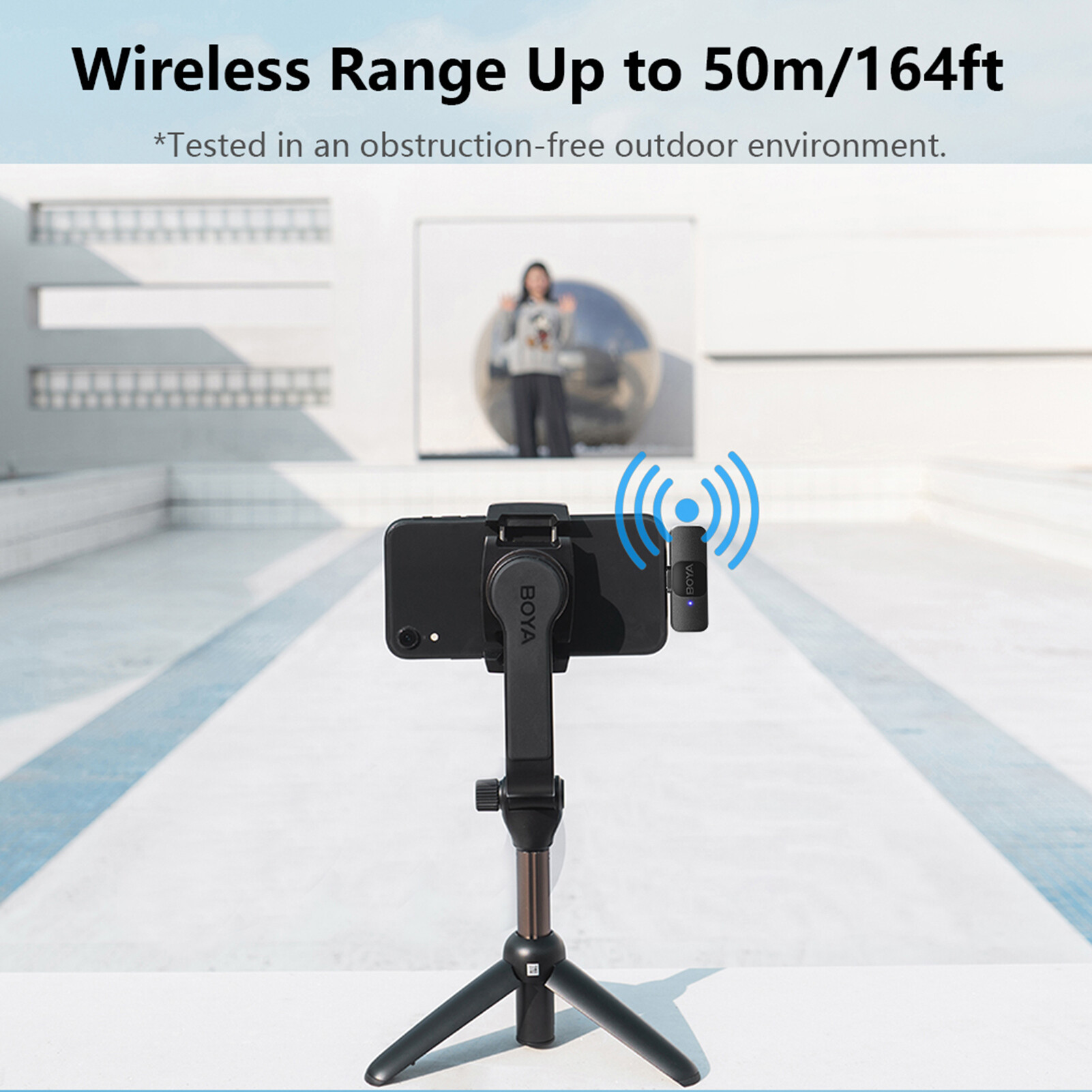 BOYA BY-V10 Hệ Thống Một Kích Hoạt 2.4G Mic-rô Không Dây Kẹp Điện Thoại Micro Đa Hướng Mini Micro Cài Ve Áo Tự Động Ghép Nối Thông Minh Giảm Tiếng Ồn 50M Phạm Vi Truyền Tín Hiệu Thay Thế Cho Huawei Kiểu Samsung-C Điện Thoại Thông Minh Android