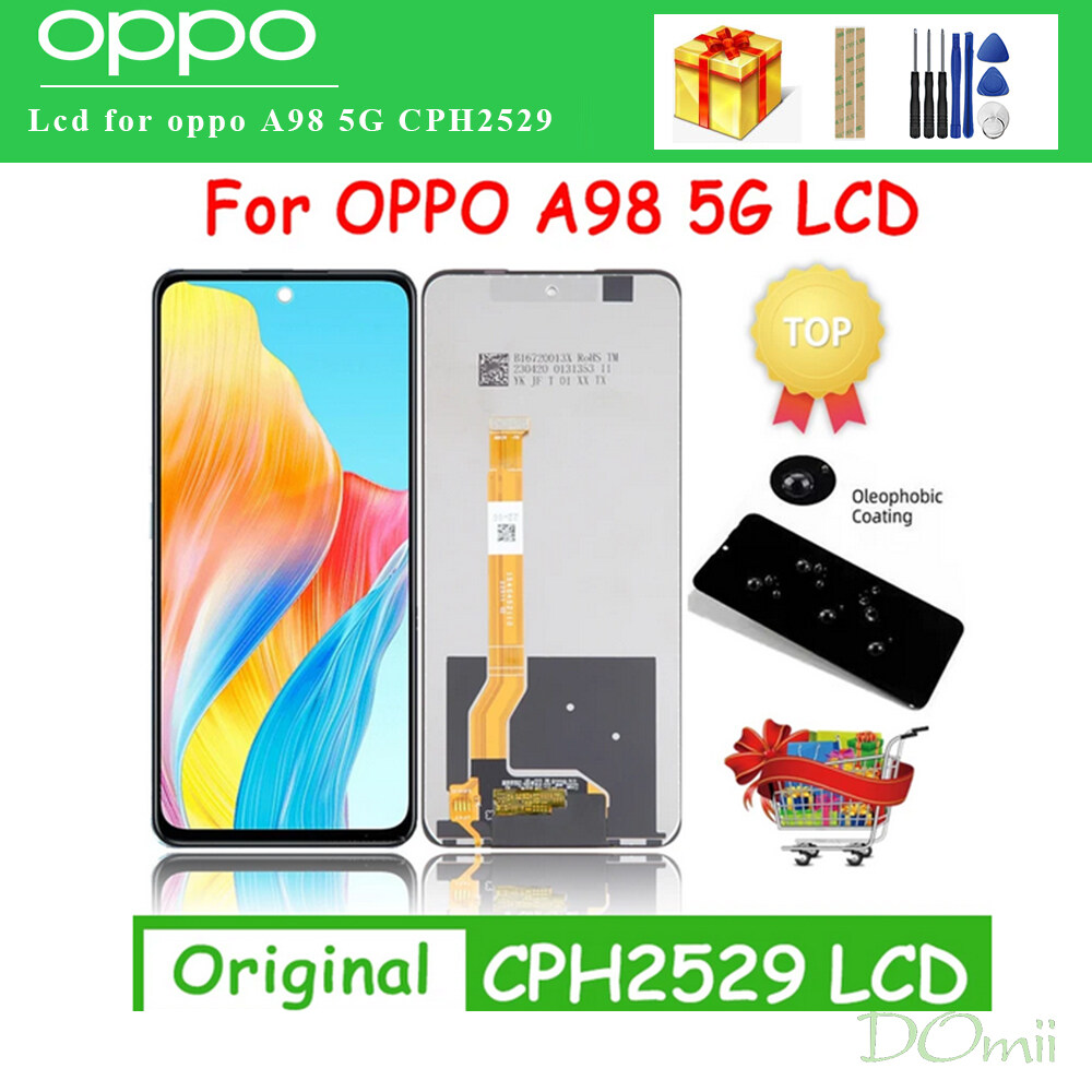 DISPLAY LCD OPPO A98 5G CPH2529 TOUCH SCREEN SCHERMO VETRO ORIGINALE SERVICE - Foto 3