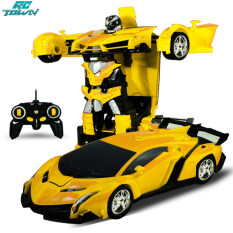 Đồ Chơi Robot Biến Hình Một Phím RCTOWN, Điều Khiển Từ Xa