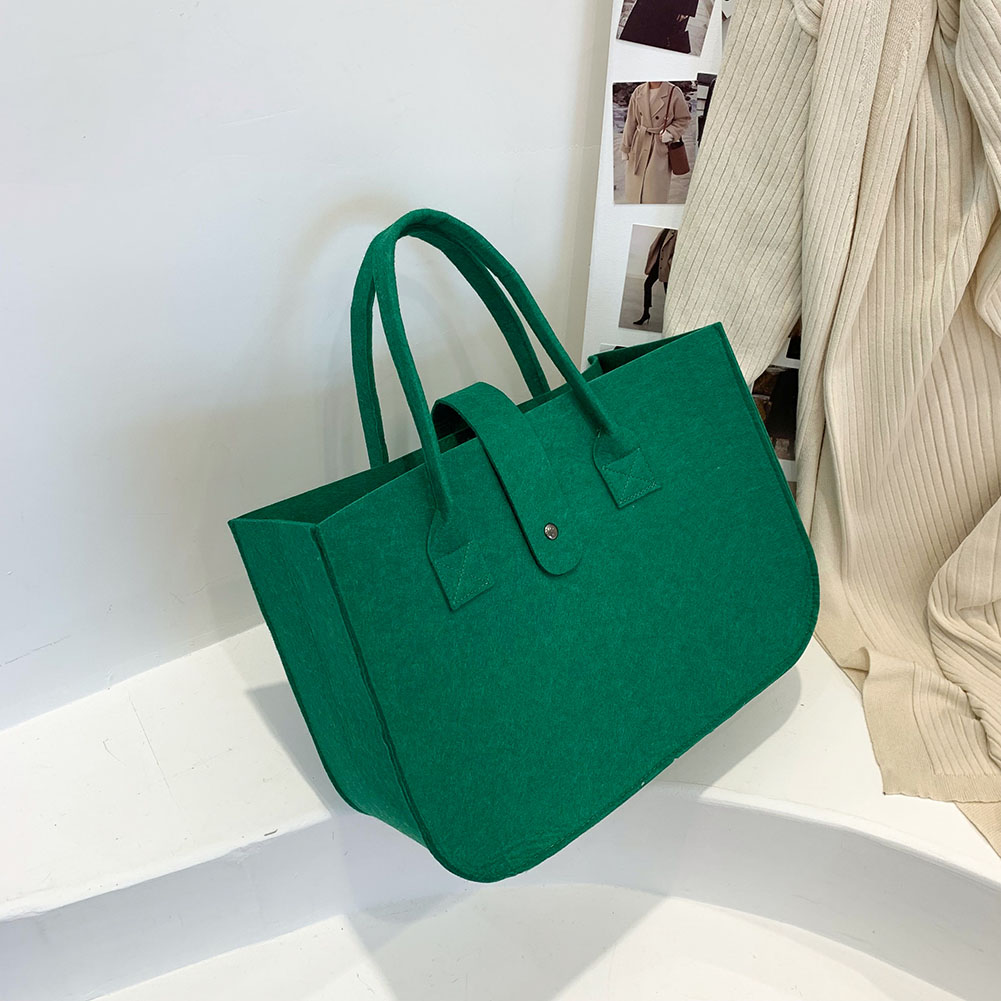 Women Brand Designer Felt Cloth Storage Bag Exquisite Ladies Large Capacity Shopper Bag