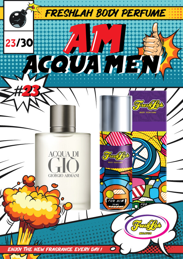 Am Acqua Men by Freshlah (EDP) Freshlah Men'S Edp Travel Size