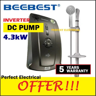 Beebest 4.3kW DC Pump Instant Shower Water Heater with Adjutable Pump Power ANGEL EP panasonic deka midea Inverter