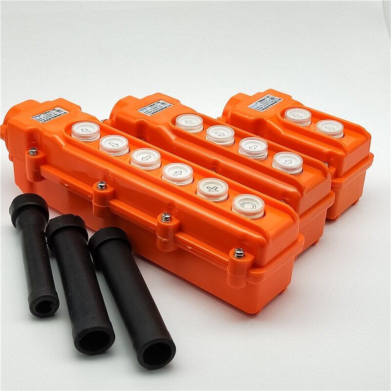 {” ——：{ Waterproof Hoist Push Button Switch Crane Switch TNHA1-COB-61 21 31 32 33 Pendant Controller 220V 380V