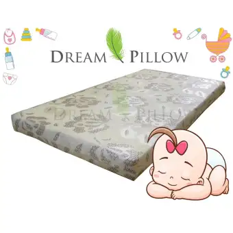 Dreampillow Tricot Baby Cot Mattress 24 X 40 X 3 Inch Multi