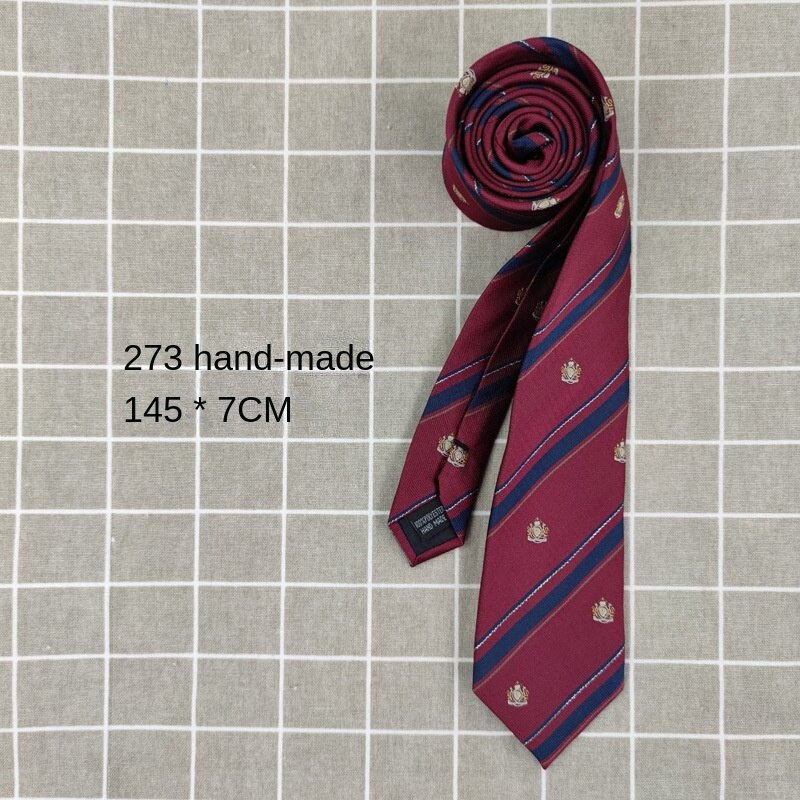 Jk bow tie bow tie lazy zip-free tie japanese red uniformdkstriped set