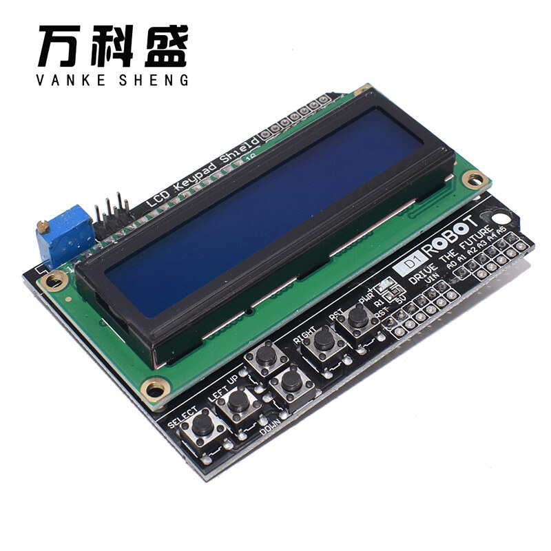 Atmega328 atmega2560 raspberry pi uno blue screen lcd keyboard expansion board lcd1602 lcd 1602 module display arduino